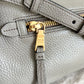 Prada Taupe Leather Zip Satchel