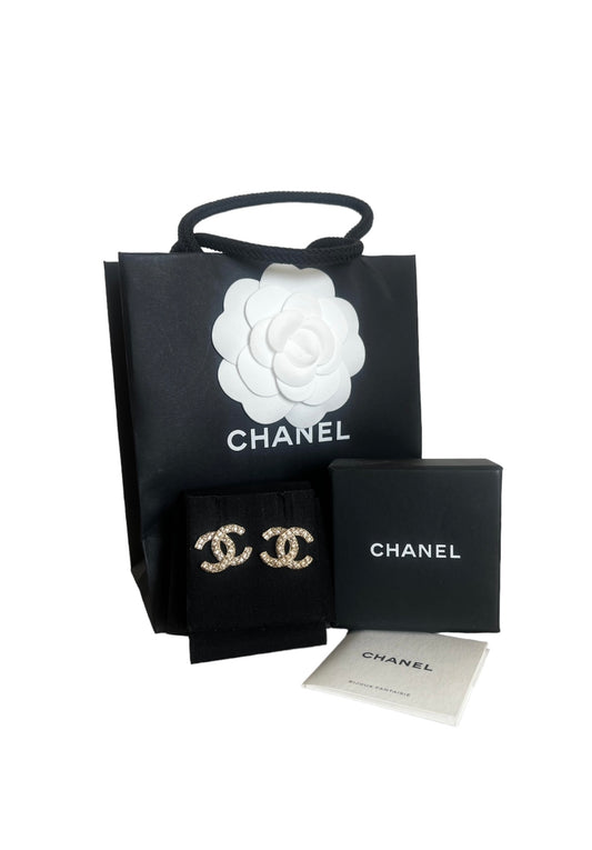 Chanel Boucles Oreilles CC Earrings